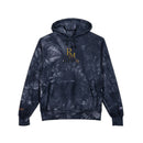 Tie-Dye Embroidered Hoodie — Black Marble RM Logo