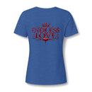 Women's V-Neck Tee — 'Reumar' Gold Monogram Logo