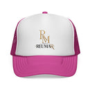Reumar Gold Monogram Trucker Cap