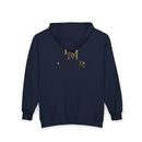 Full-Zip Hoodie — Reumar Gold Monogram Zip-Up Sweatshirt