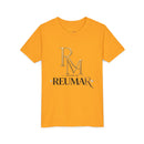 Youth Tee - Reumar Gold Monogram Front & 'art lover boutique' Back