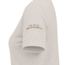 Women's V-Neck Tee — 'Reumar' Gold Monogram Logo