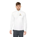 Quarter-Zip Pullover — Gold 'RM Reumar' Logo Embroidered Sweatshirt