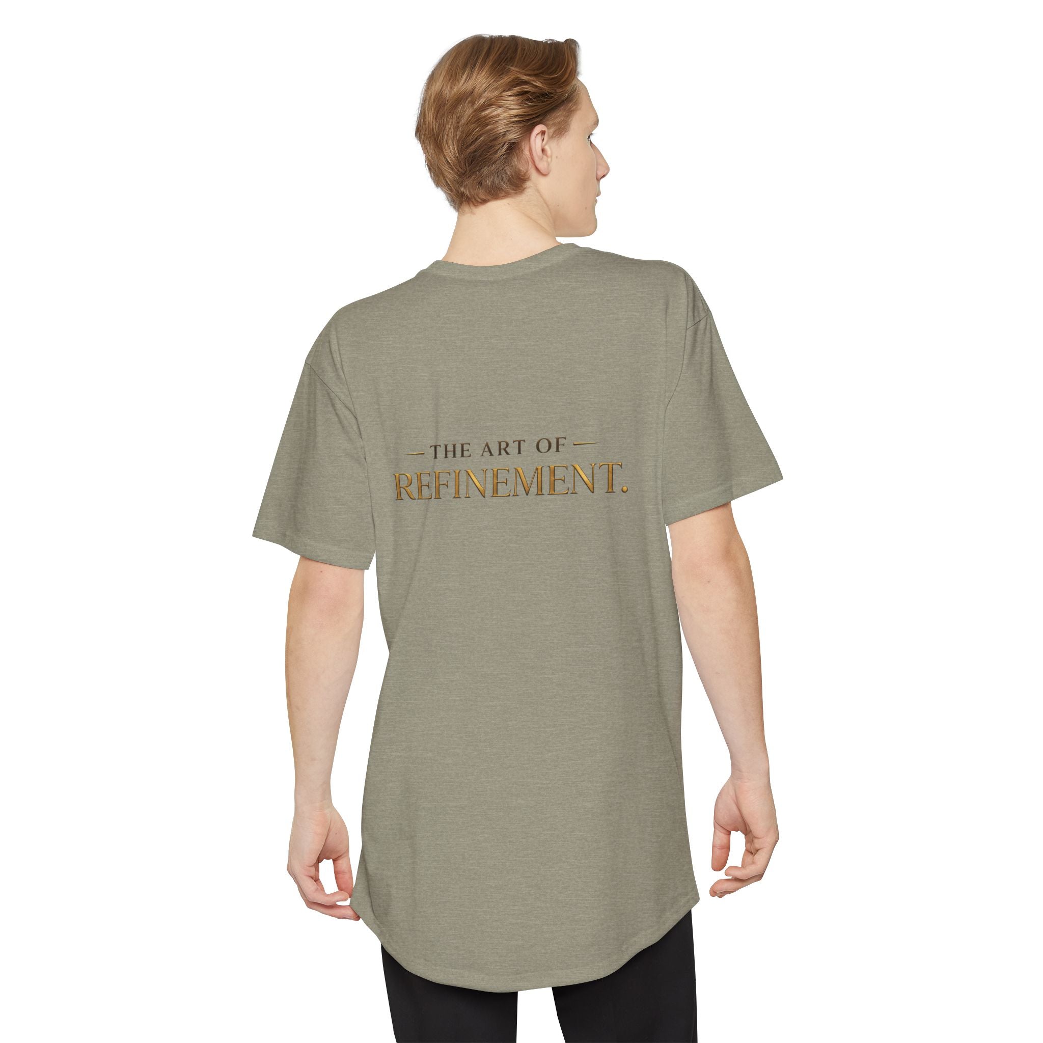 Long Body Tee — "Reumar" Logo & "The Art of Refinement" Graphic