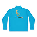 Quarter-Zip Pullover — Gold 'RM Reumar' Logo Embroidered Sweatshirt