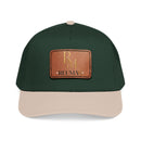Leather Patch Baseball Cap - Monogram RM Reumay