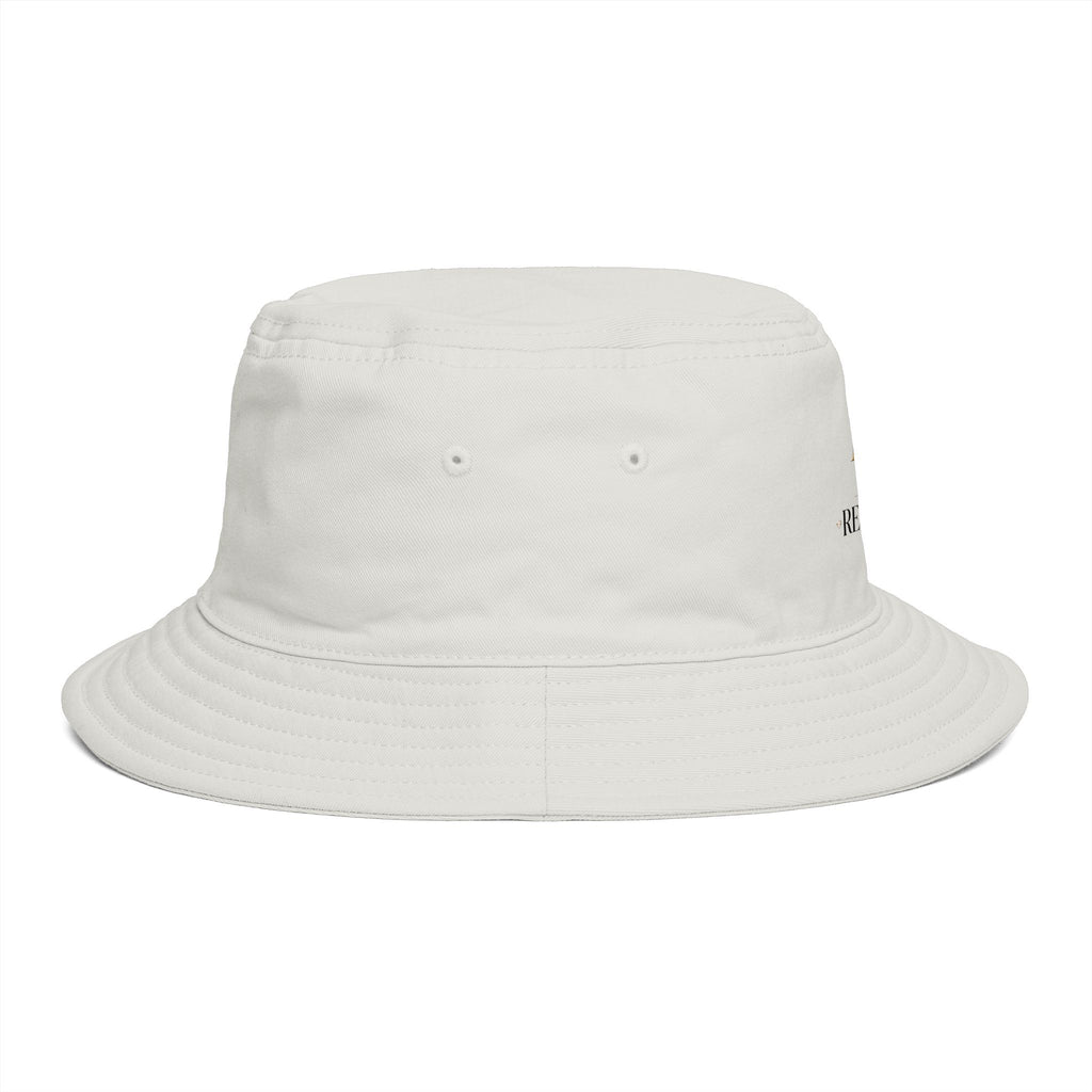 Bucket Hat — RM Reimay Gold Monogram Embroidered Logo