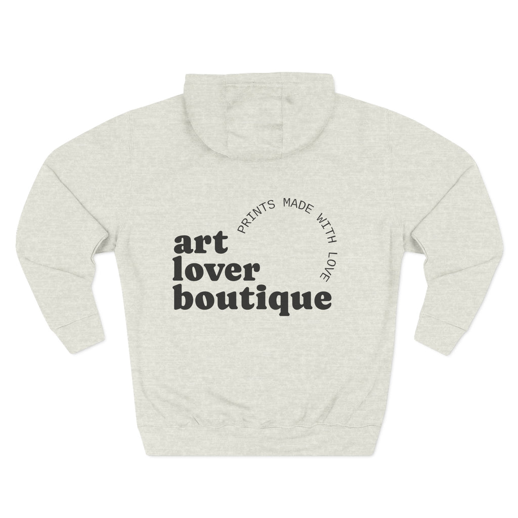 Art Lover Boutique Fleece Hoodie – 'House of Reumar' Designer Logo Pullover