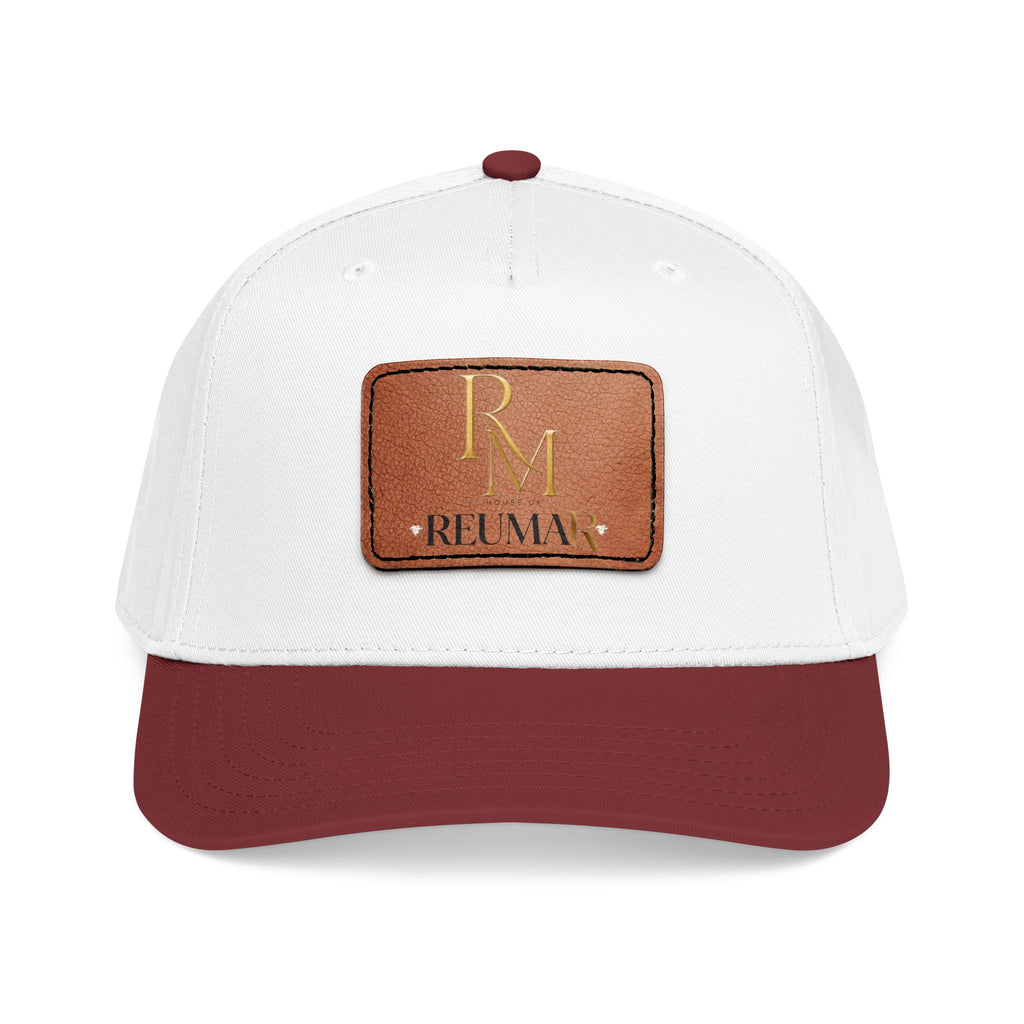 Leather Patch Baseball Cap - Monogram RM Reumay