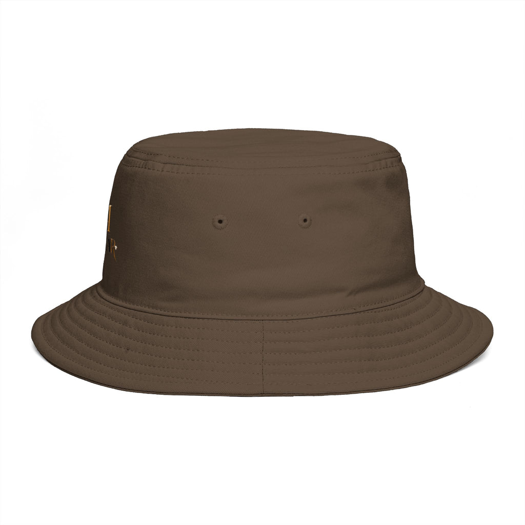 Bucket Hat — RM Reimay Gold Monogram Embroidered Logo