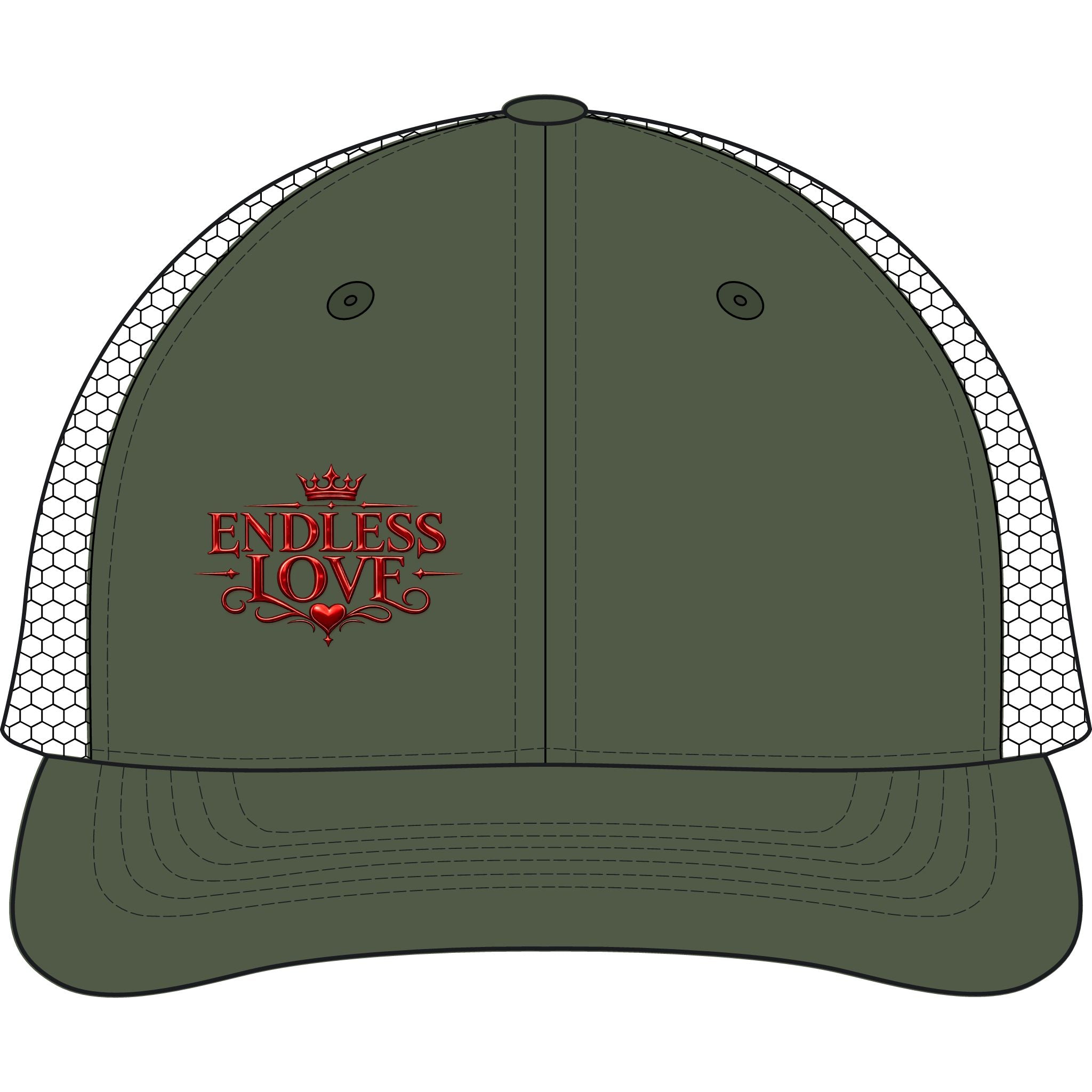 Endless Love Embroidered Trucker Cap