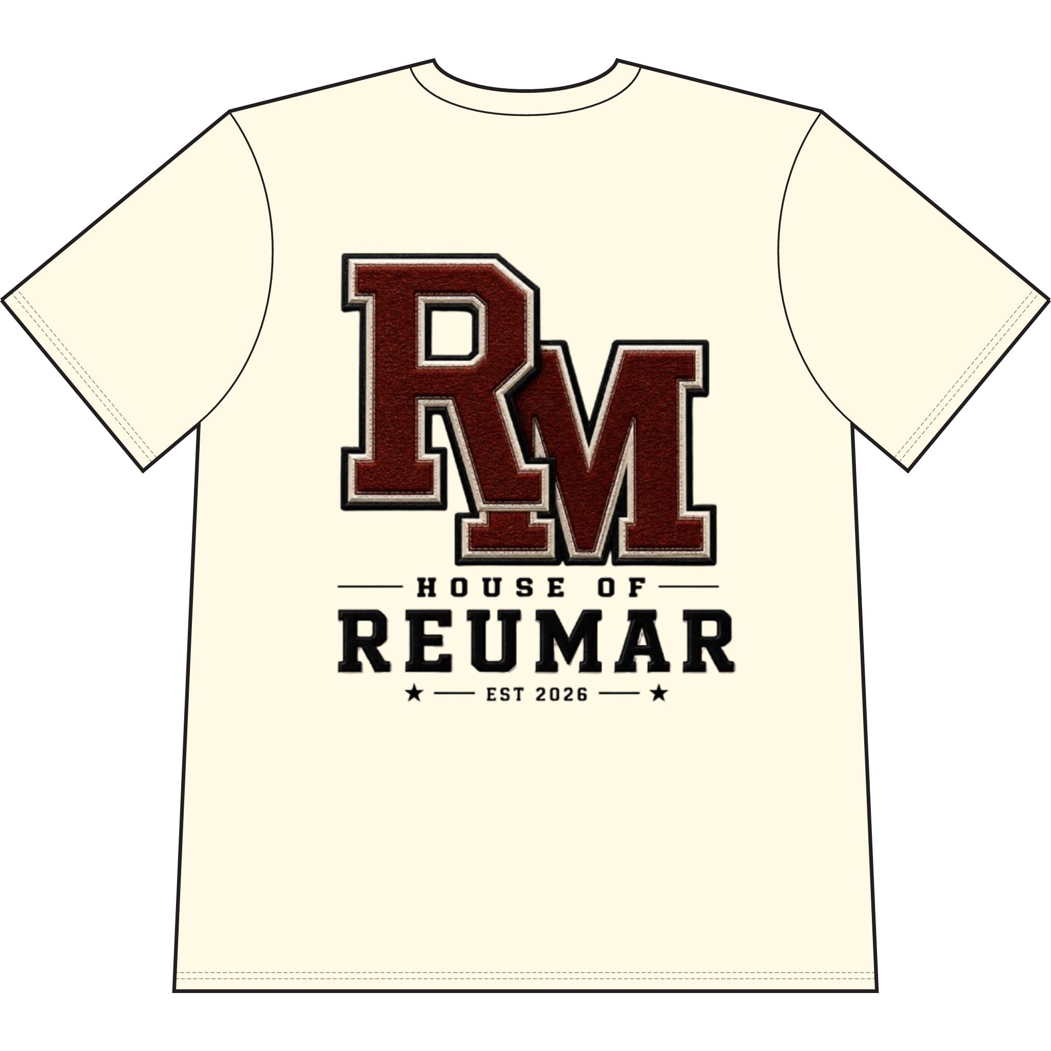 House of Reumar Logo T-Shirt — Gold Crest Graphic Tee