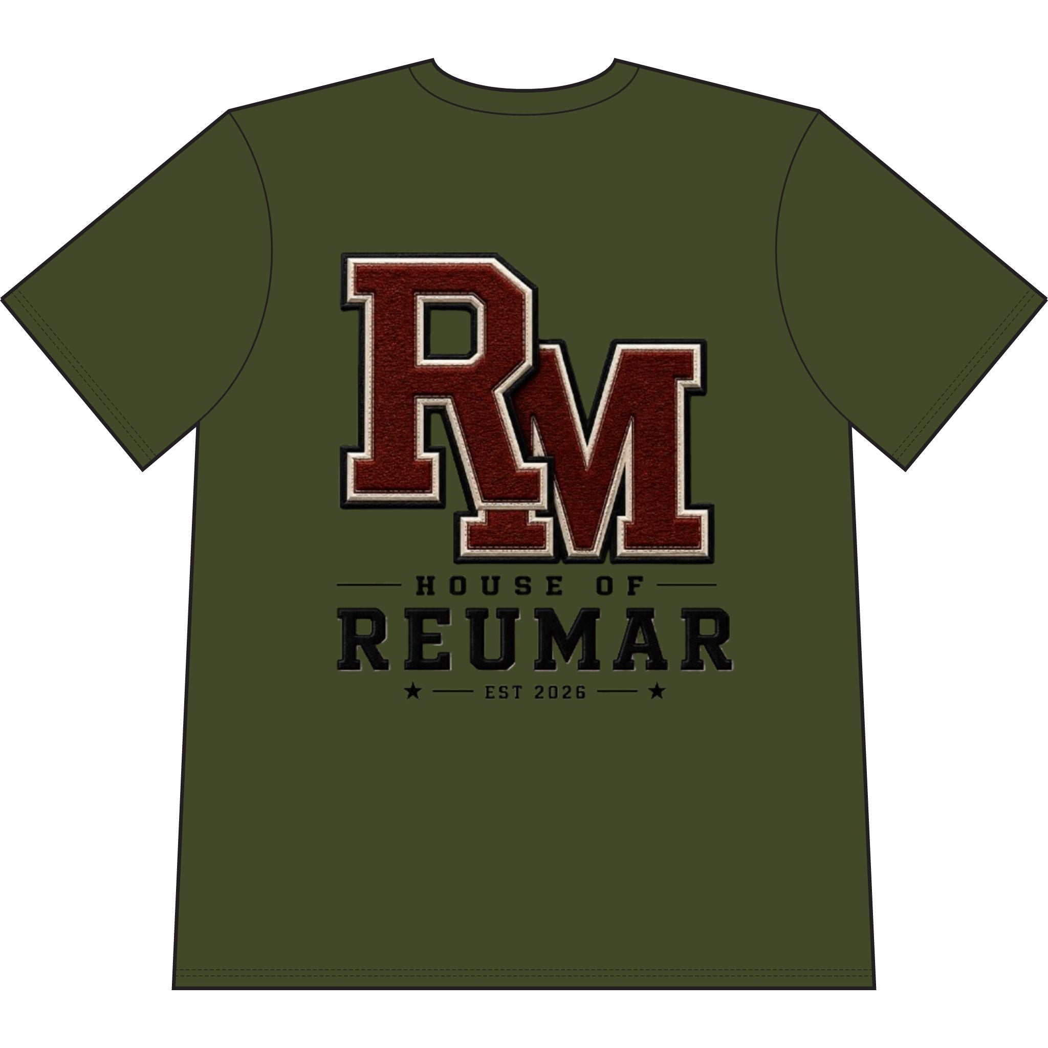 House of Reumar Logo T-Shirt — Gold Crest Graphic Tee