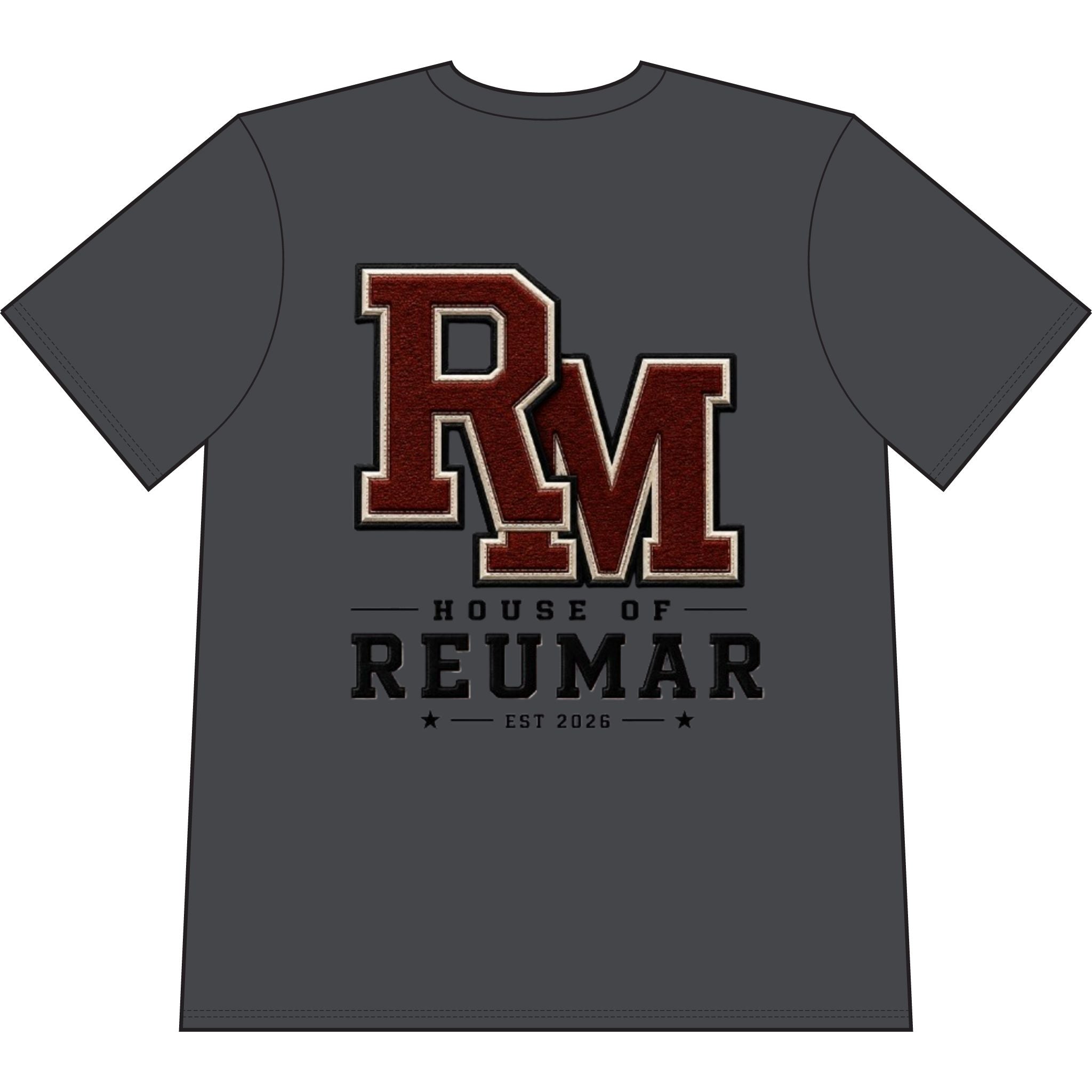 House of Reumar Logo T-Shirt — Gold Crest Graphic Tee