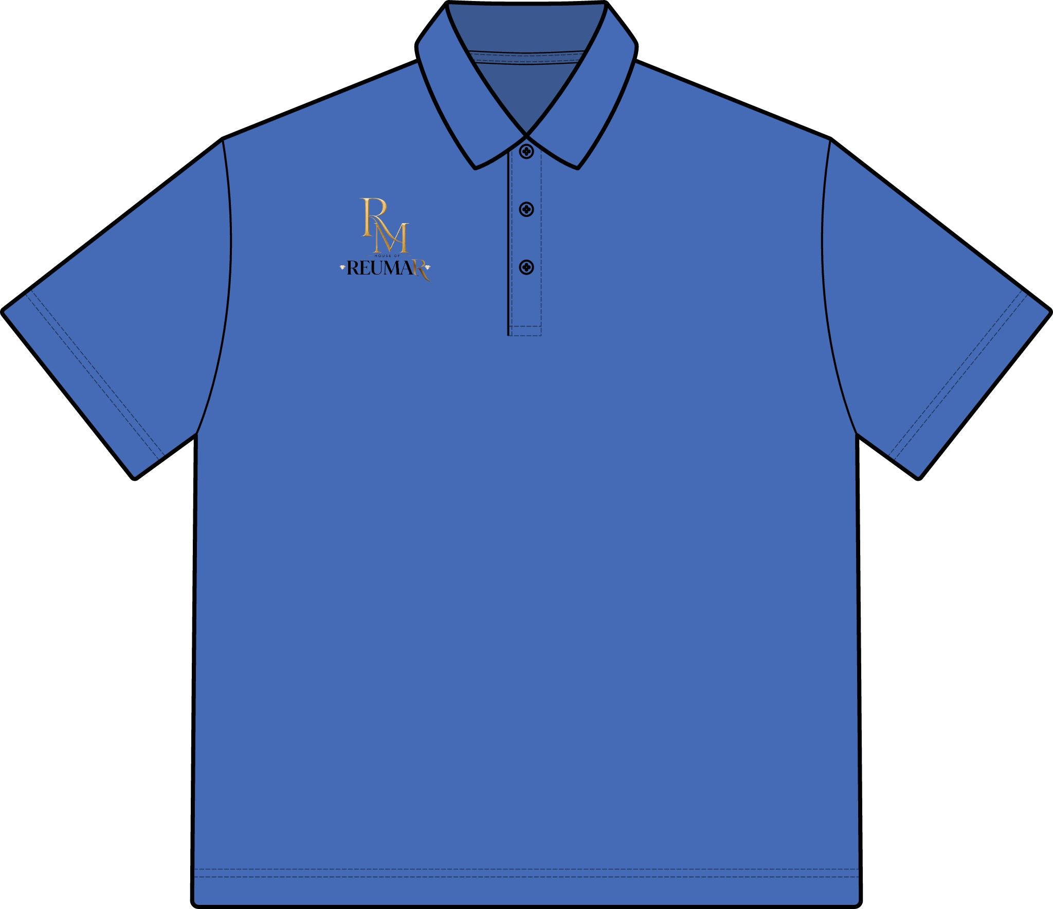 Men's Polo — Classic Embroidered Monogram Logo Polo
