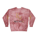 Refined Gold Tie-Dye Crewneck Sweatshirt — “REUMAR” / The Art of Refinement
