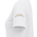 Women's V-Neck Tee — 'RM House of Reumar' Collegiate Graphic