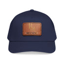 Leather Patch Baseball Cap - Monogram RM Reumay