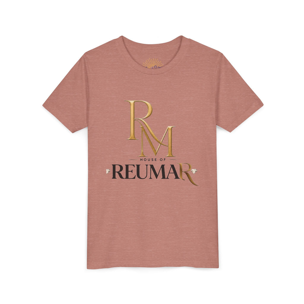 Youth Tee - Reumar Gold Monogram Front & 'art lover boutique' Back