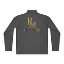 Quarter-Zip Pullover — Gold 'RM Reumar' Logo Embroidered Sweatshirt