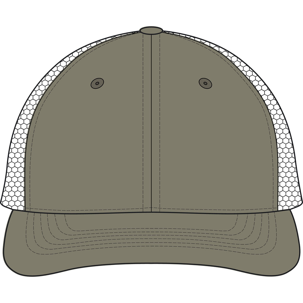 Reuman Logo Dirty-Wash Mesh-Back Cap — Trucker Hat with RM Monogram
