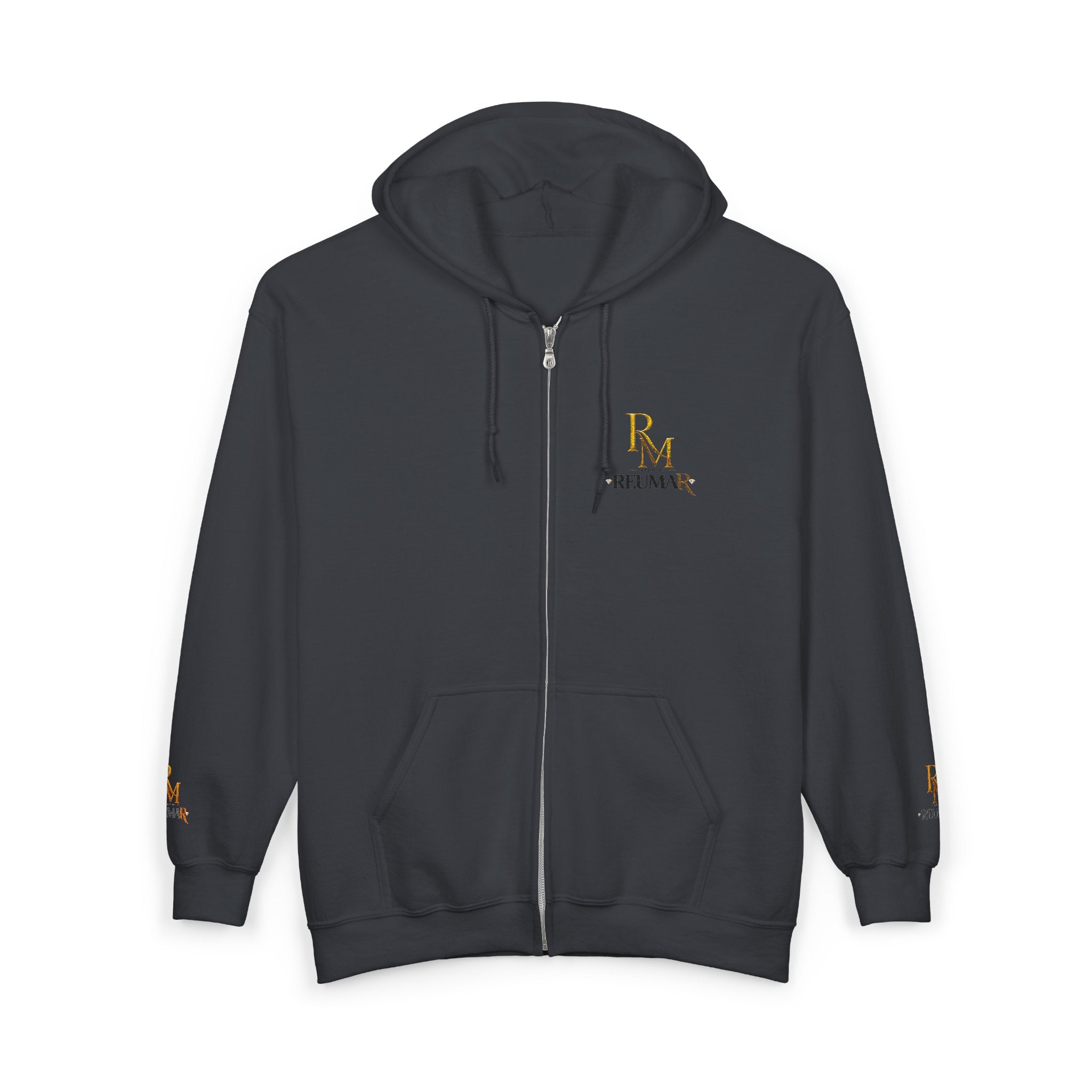 Embroidered RM Gold Crest Full-Zip Hoodie
