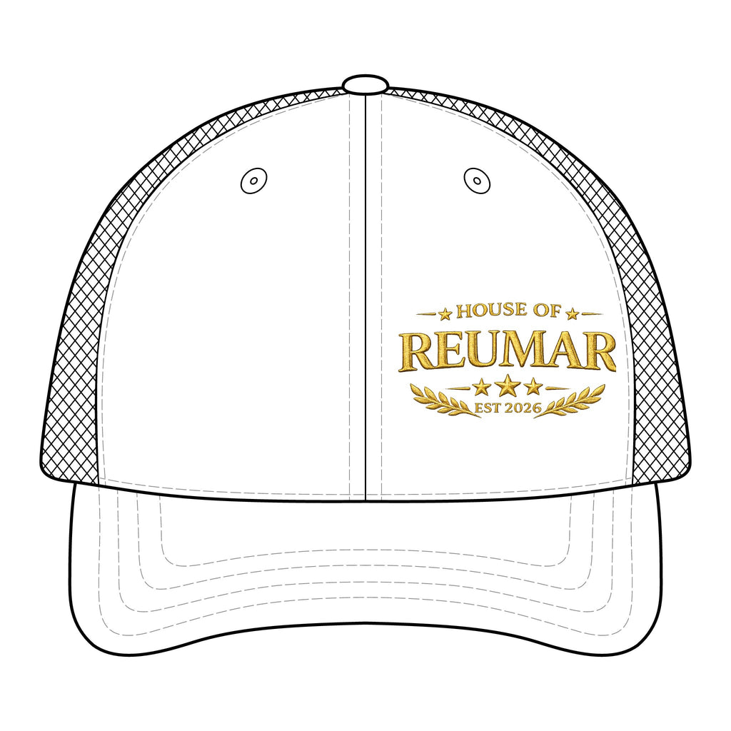 Trucker Cap — "House of Reumar" Embroidered Mesh-Back