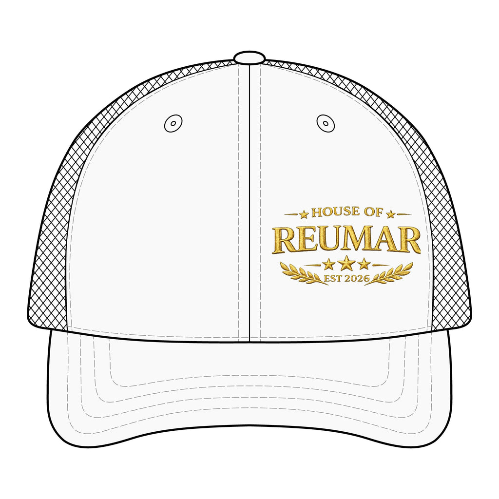 Trucker Cap — "House of Reumar" Embroidered Mesh-Back