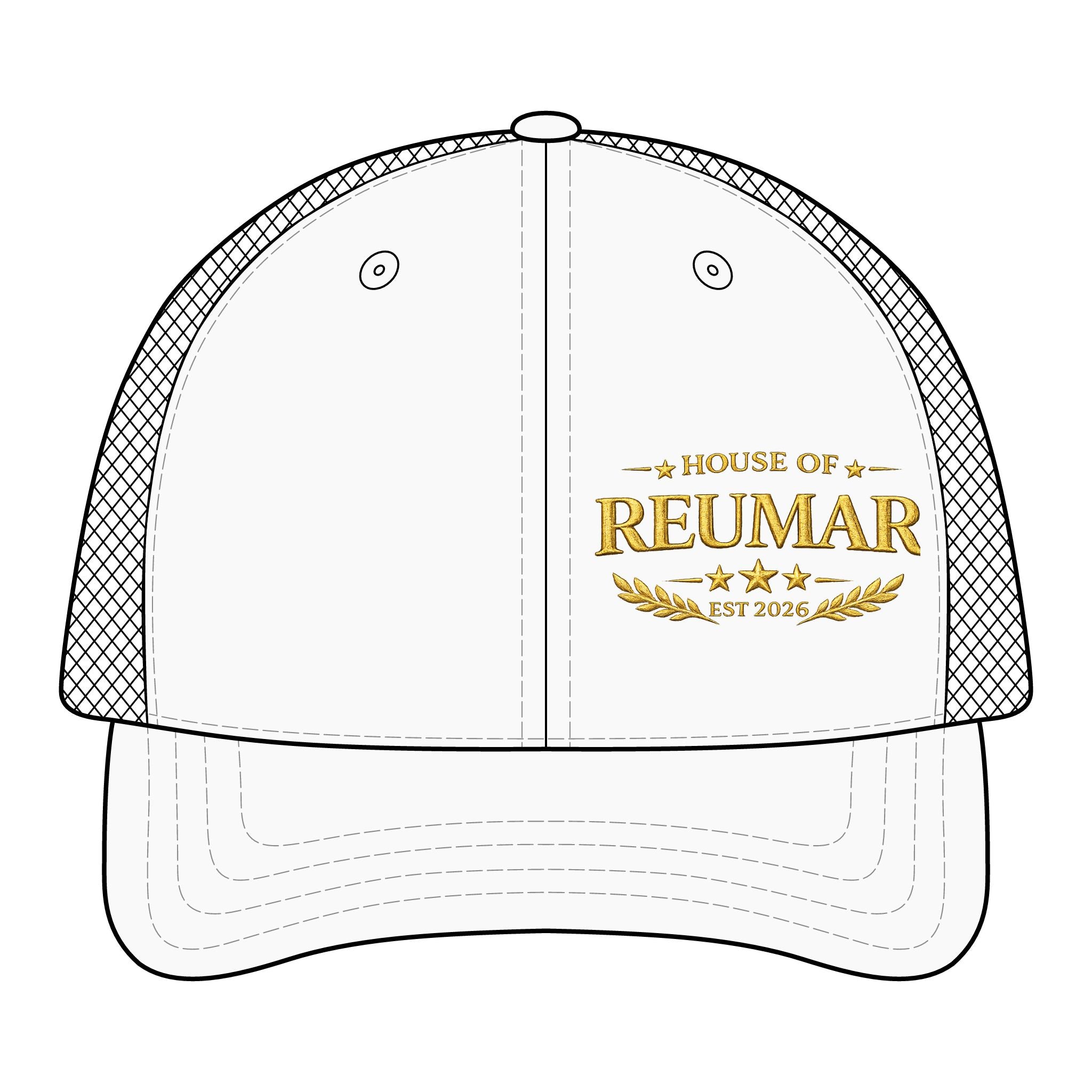 Trucker Cap — "House of Reumar" Embroidered Mesh-Back