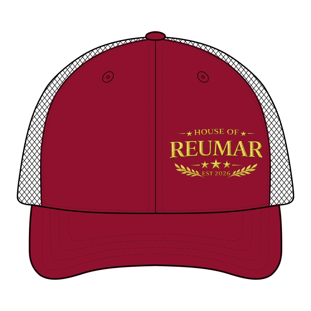 Trucker Cap — "House of Reumar" Embroidered Mesh-Back