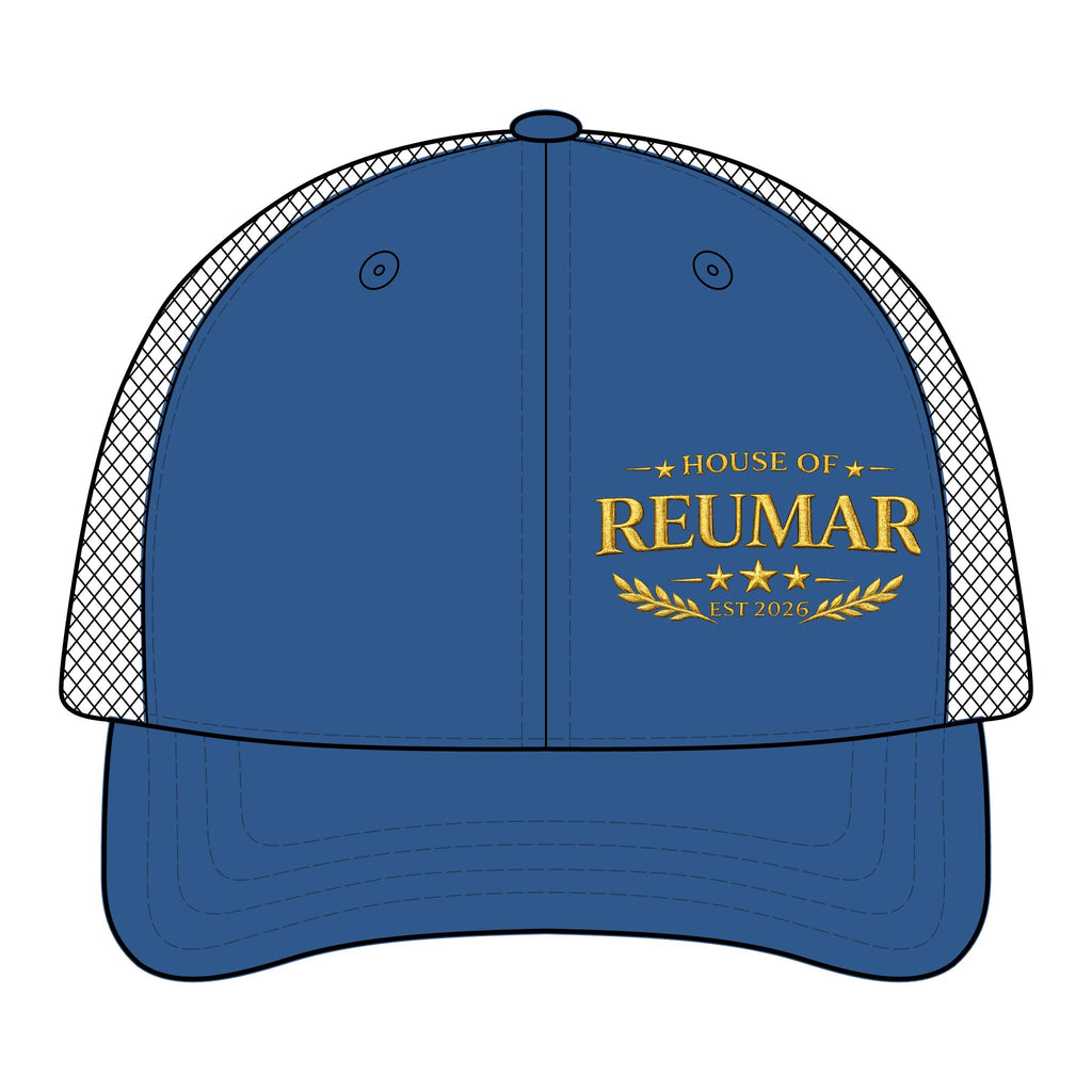 Trucker Cap — "House of Reumar" Embroidered Mesh-Back