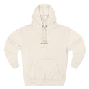 Minimalist Gold Monogram Hoodie — 'RM' Chest Logo Fleece Pullover