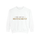 Refinement Logo Sweatshirt — "The Art of Refinement" Garment-Dyed Crewneck