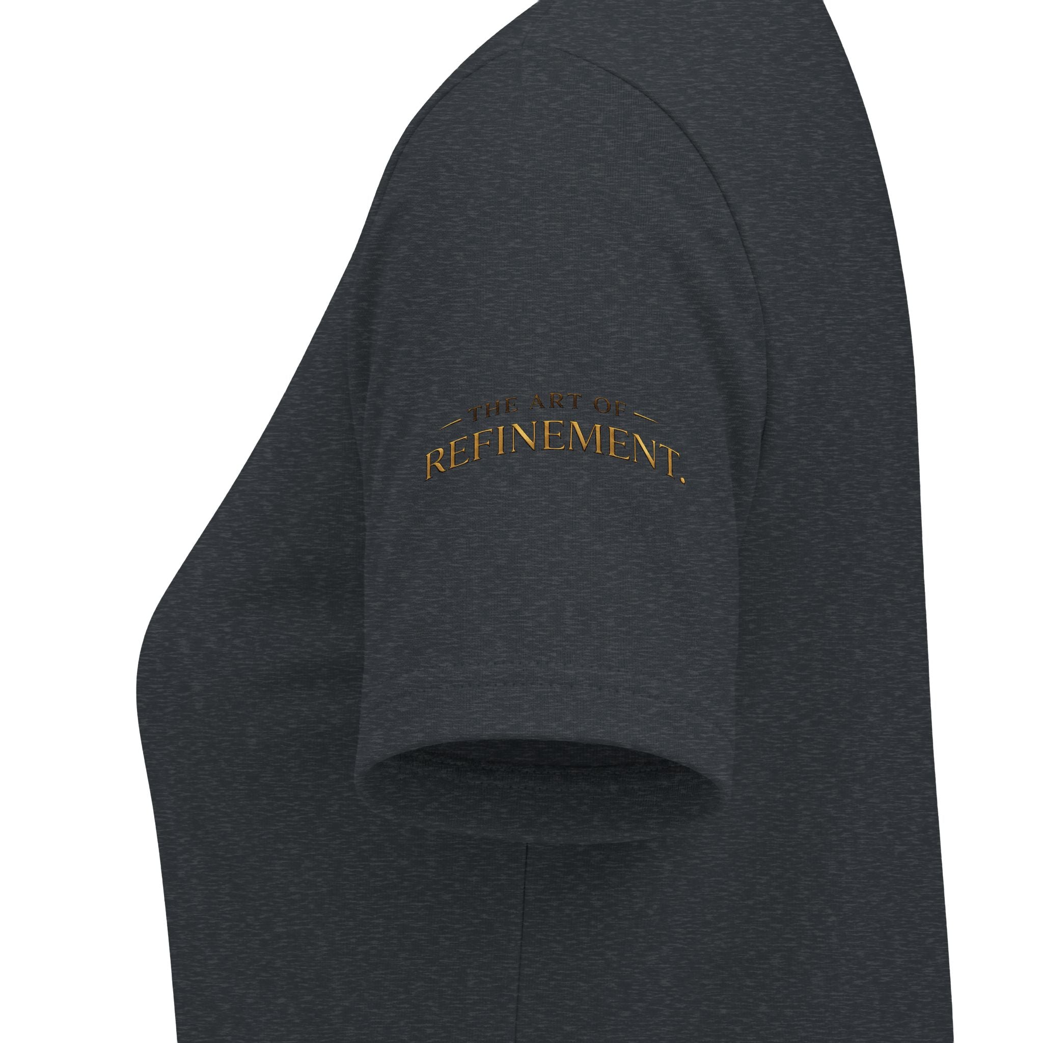 Women's V-Neck Tee — 'Reumar' Gold Monogram Logo