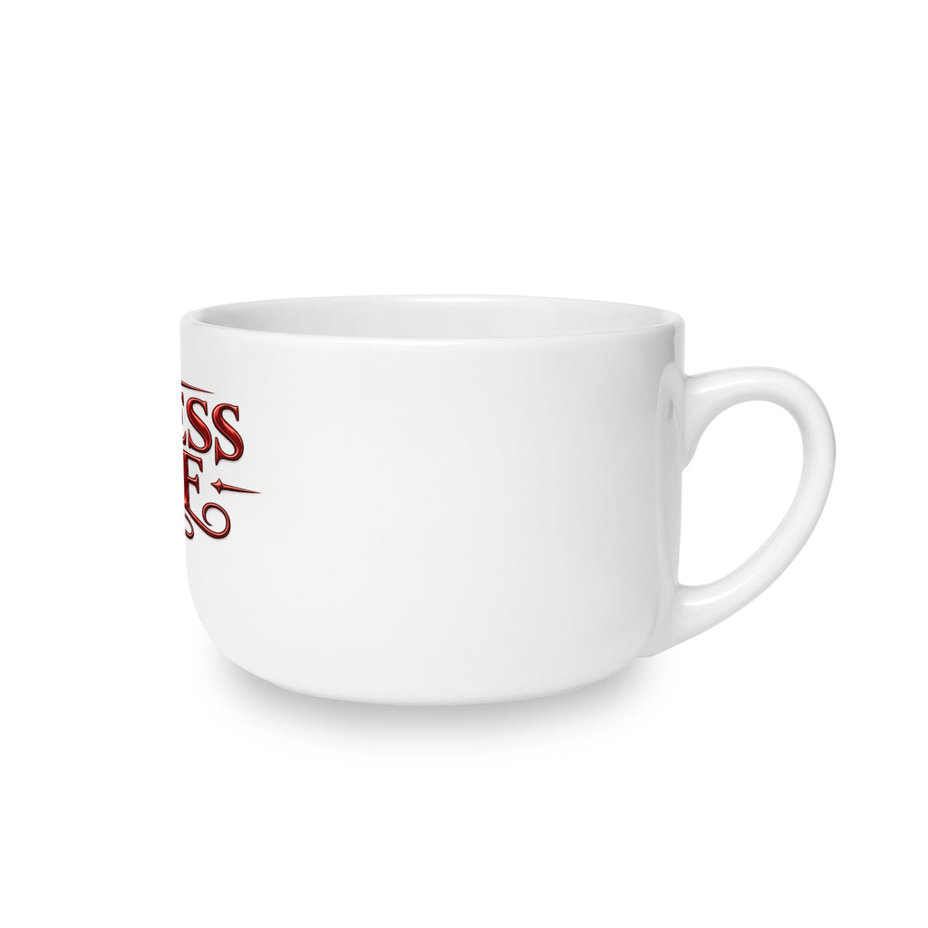 Endless Love Ceramic Latte Mug - 25oz Oversized Coffee Cup, Romantic Gift for Couples