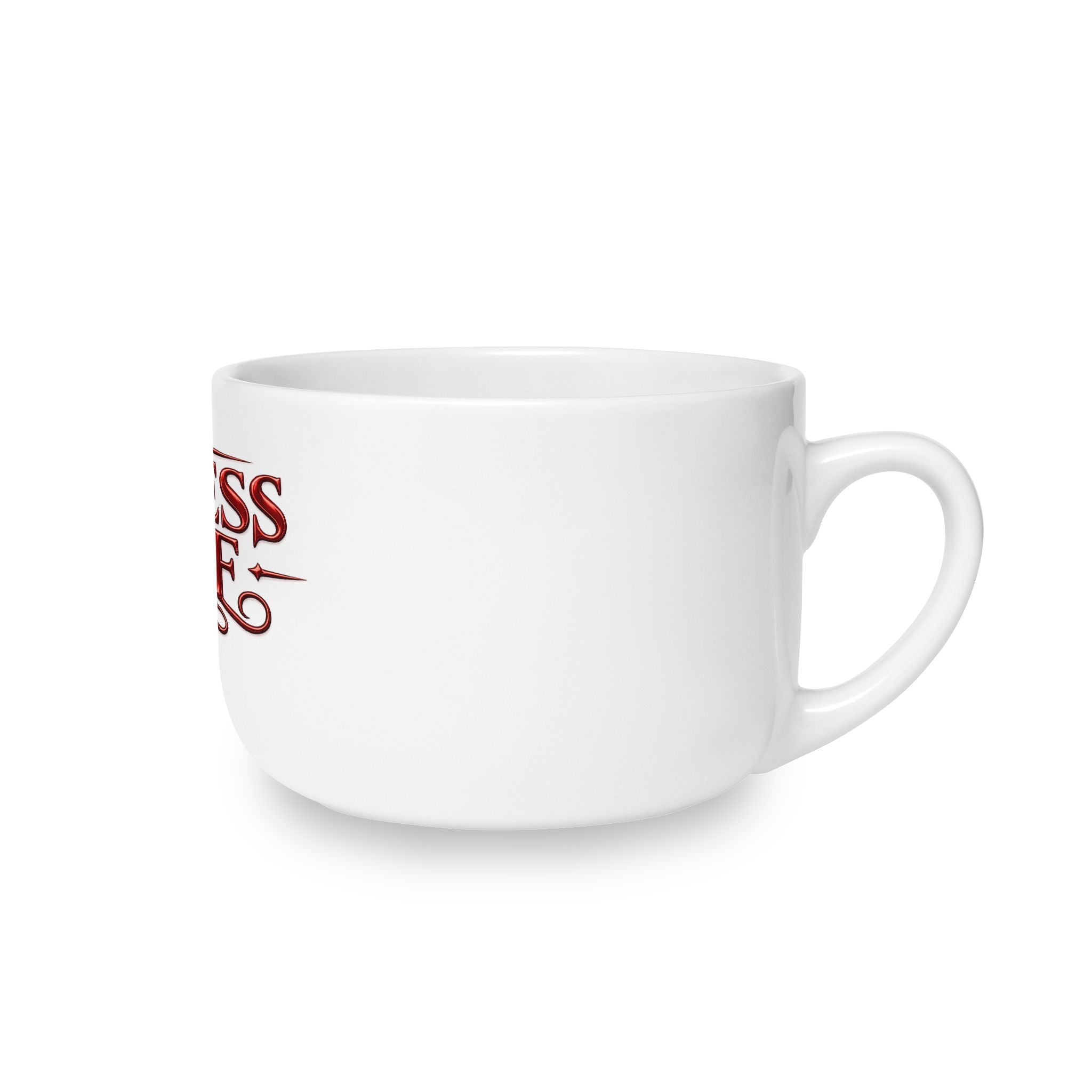 Endless Love Ceramic Latte Mug - 25oz Oversized Coffee Cup, Romantic Gift for Couples