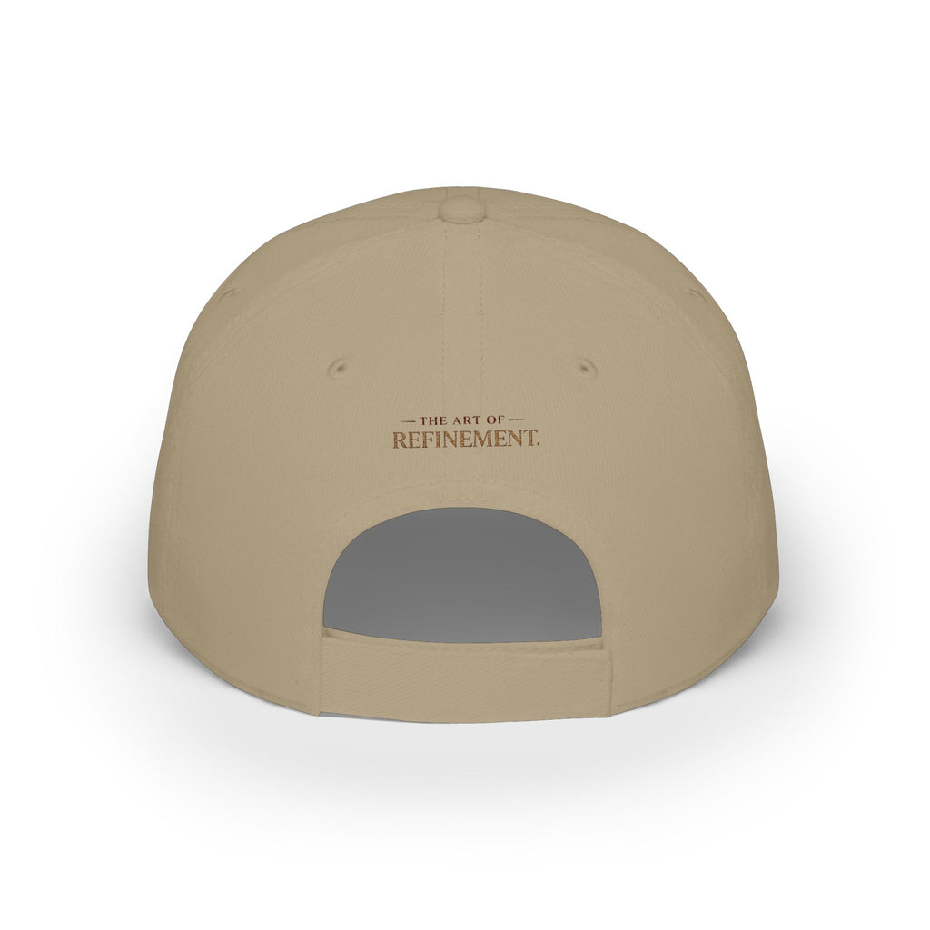 House of Reumar Red Low Profile Baseball Cap — Embroidered Logo Hat
