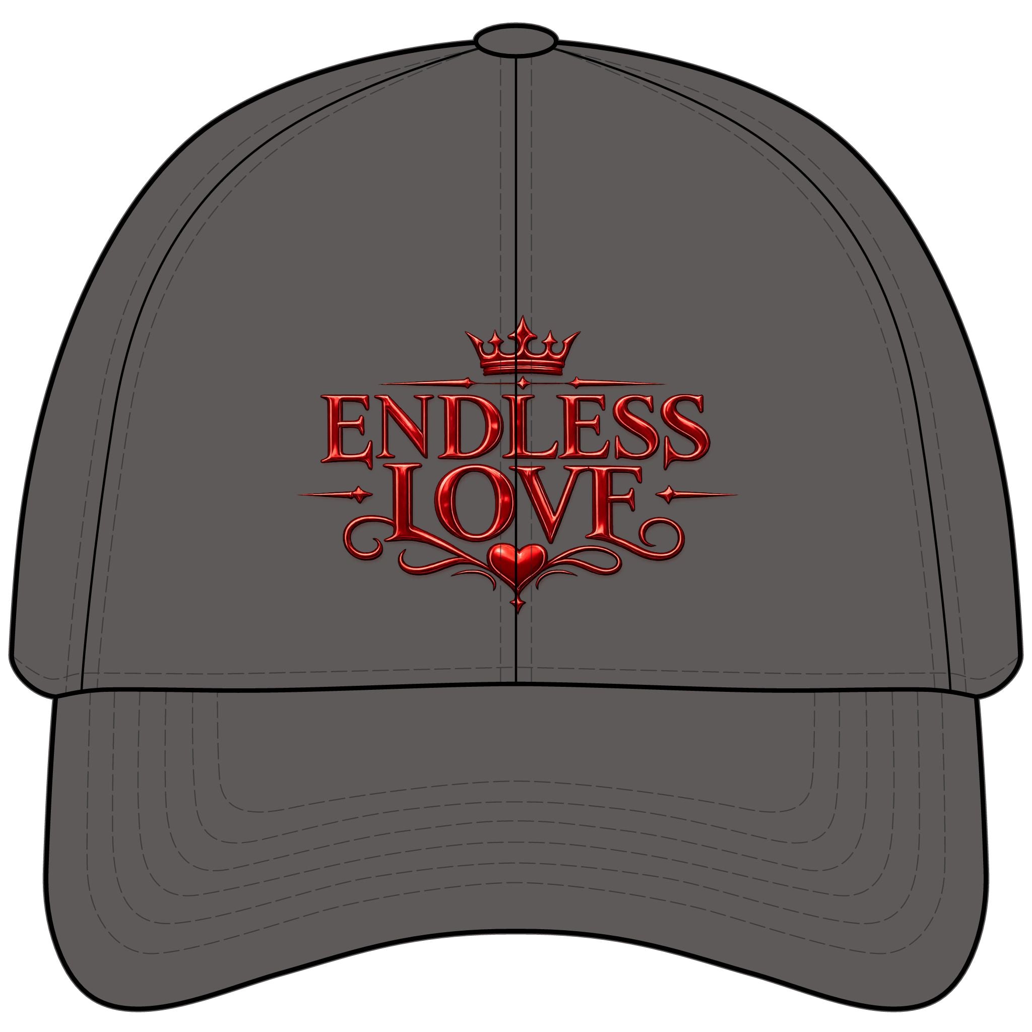 Endless Love Snapback Cap — Romantic Crown Heart Logo Hat
