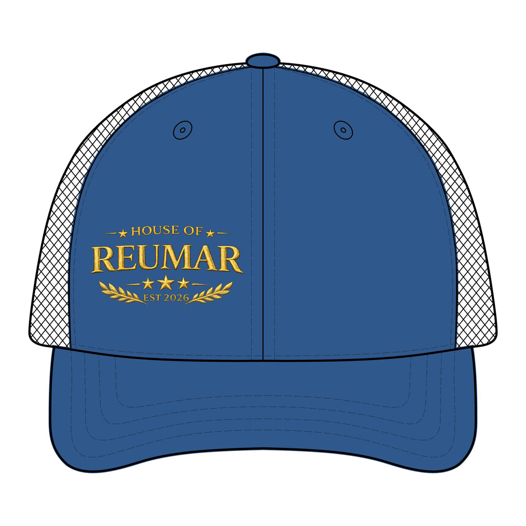 Trucker Cap — "House of Reumar" Embroidered Mesh-Back