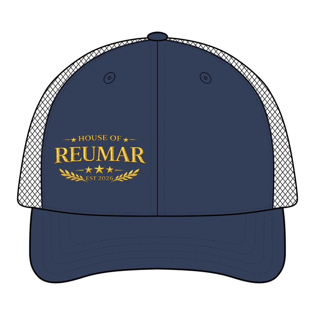 Trucker Cap — "House of Reumar" Embroidered Mesh-Back