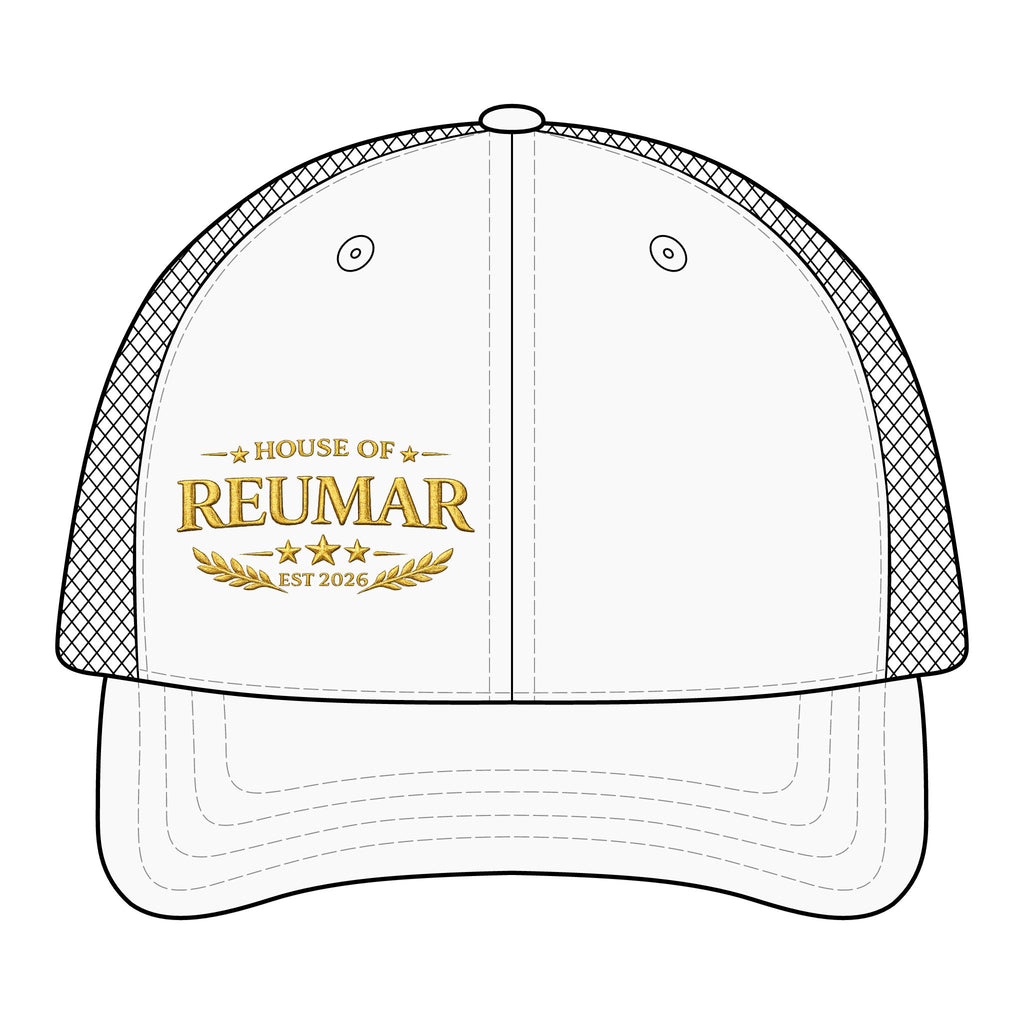 Trucker Cap — "House of Reumar" Embroidered Mesh-Back