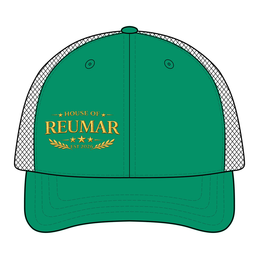 Trucker Cap — "House of Reumar" Embroidered Mesh-Back
