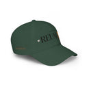 House of Reumar Red Low Profile Baseball Cap — Embroidered Logo Hat
