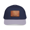 Leather Patch Baseball Cap - Monogram RM Reumay