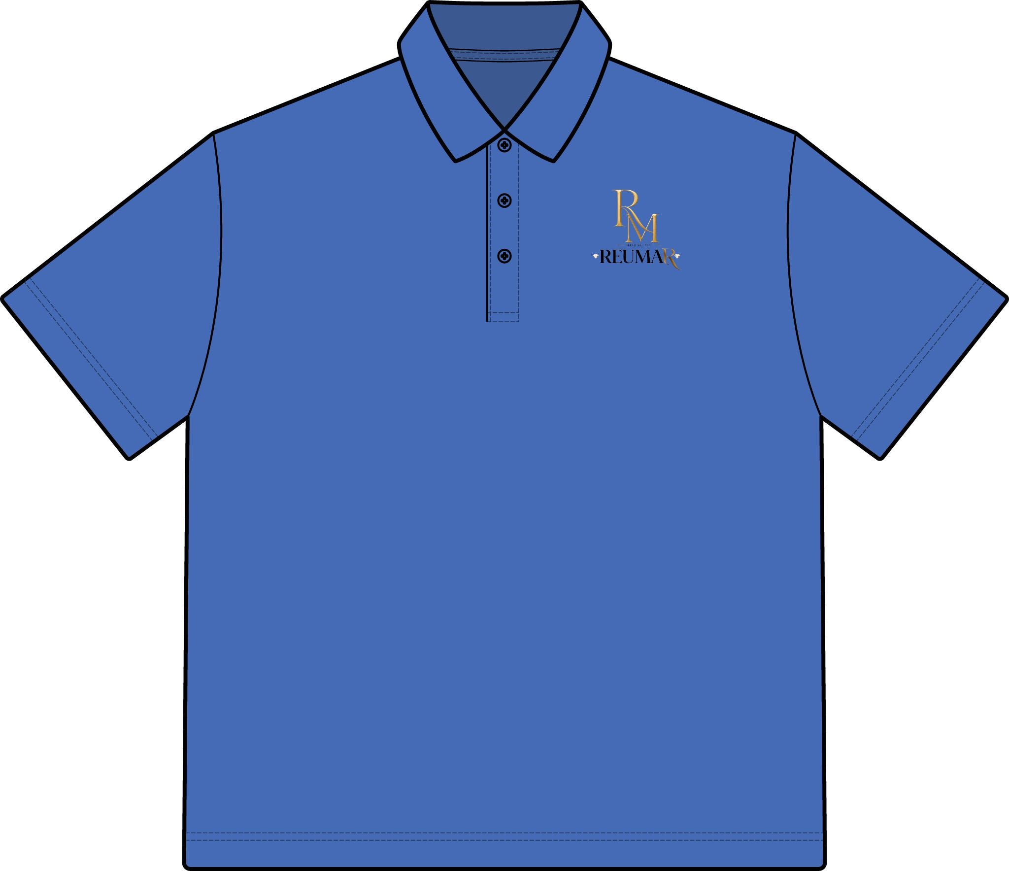 Men's Polo — Classic Embroidered Monogram Logo Polo