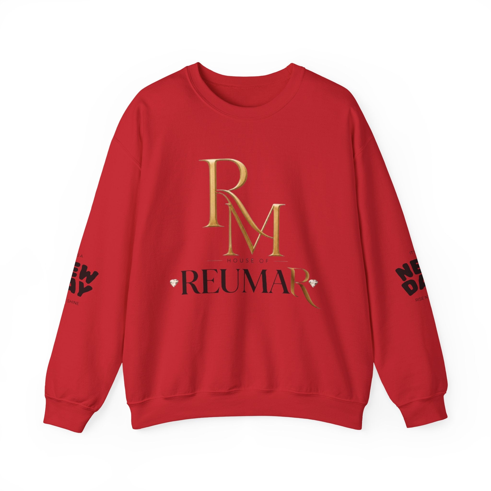 Sarcasm University Crewneck Sweatshirt — REUMAR Logo College-Style Pullover