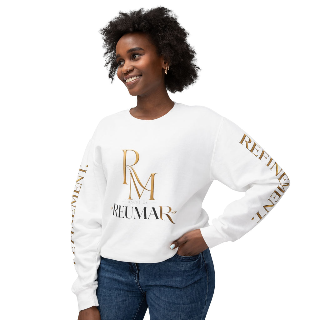 Reumar Gold Monogram Crewneck Sweatshirt