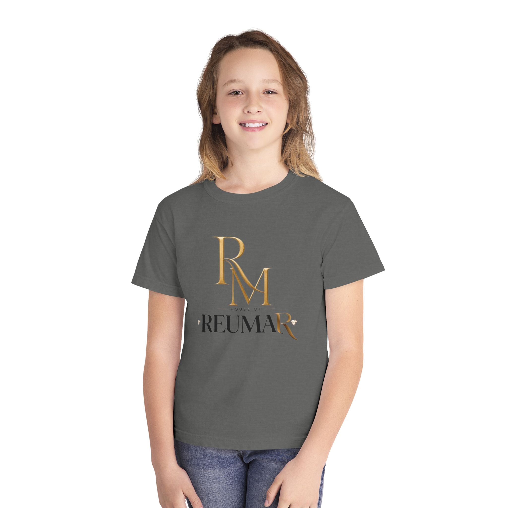Youth Tee — Reumar Logo Front & "Thank You" Sunburst Back