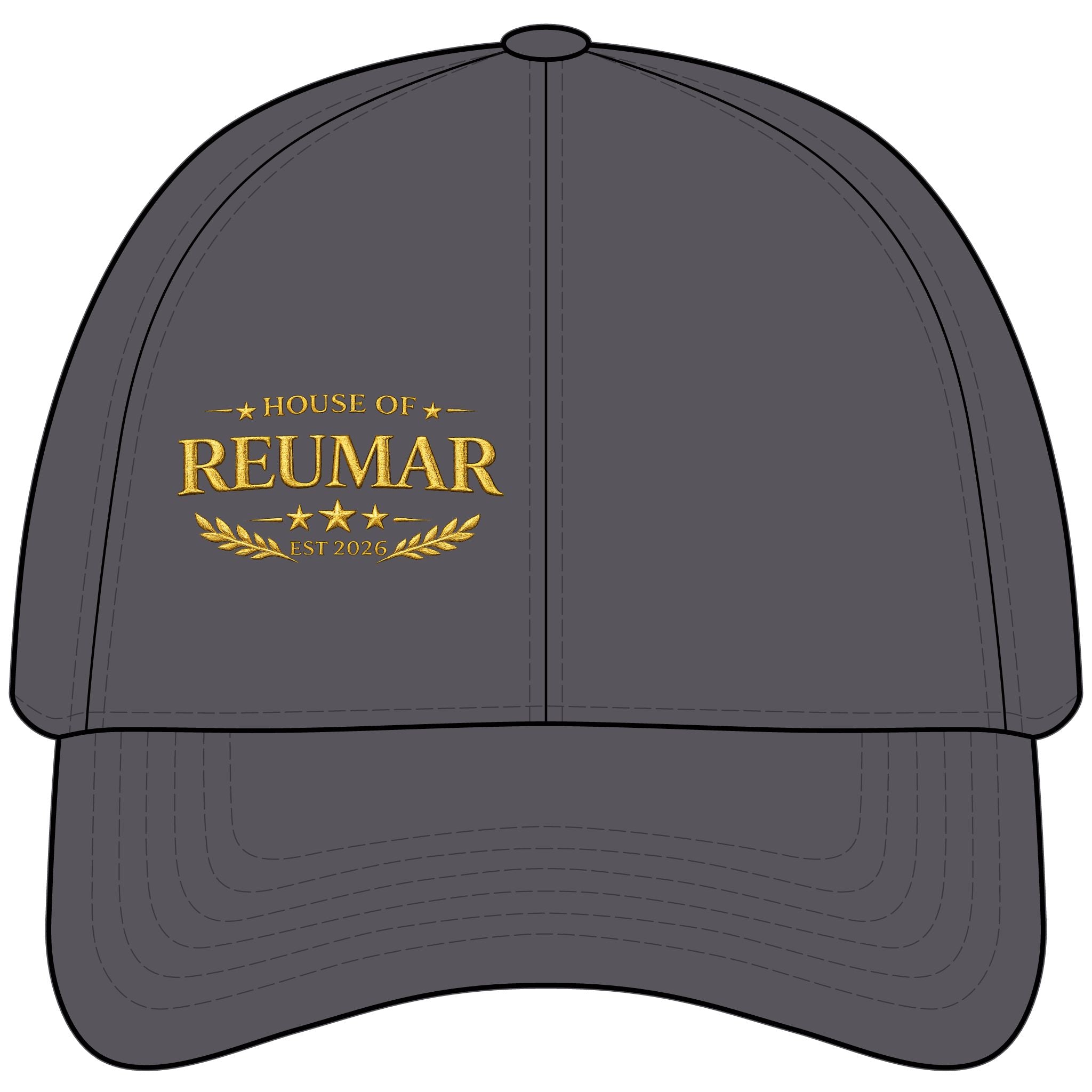 Classic Structured Six-Panel Baseball Cap — Adjustable Everyday Hat