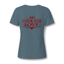 Women's V-Neck Tee — 'Reumar' Gold Monogram Logo